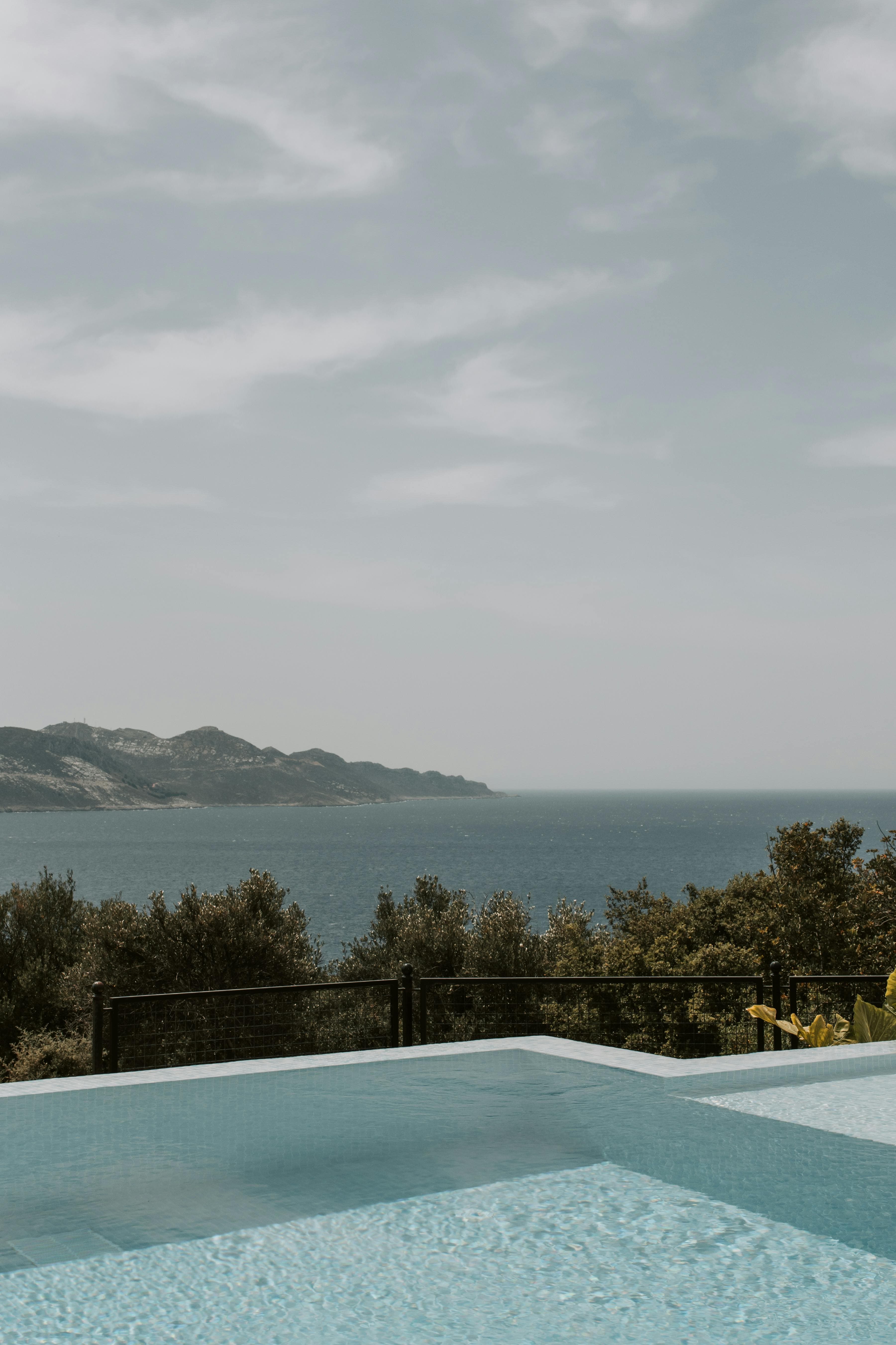 Luxury clifftop villa with infinity pool overlooking Mediterranean Sea